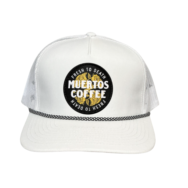 Muertos White Snapback Dark Roast Bundle