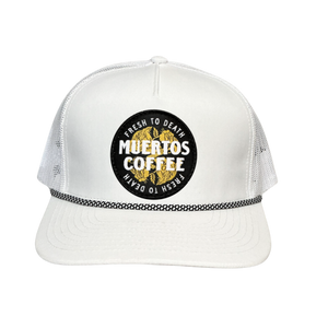 Muertos White Snapback Medium Roast Bundle