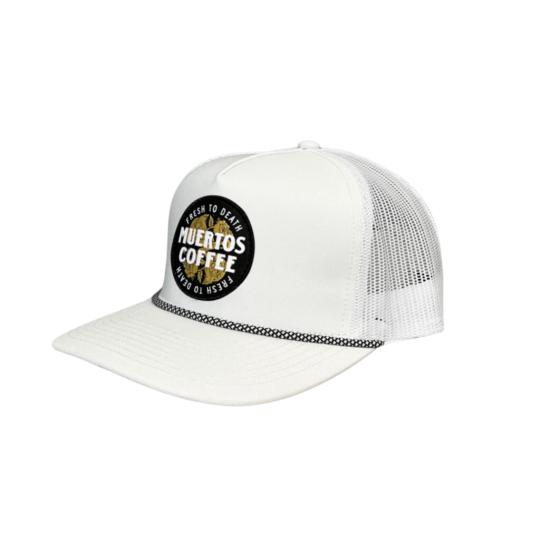 Muertos White Snapback Dark Roast Bundle