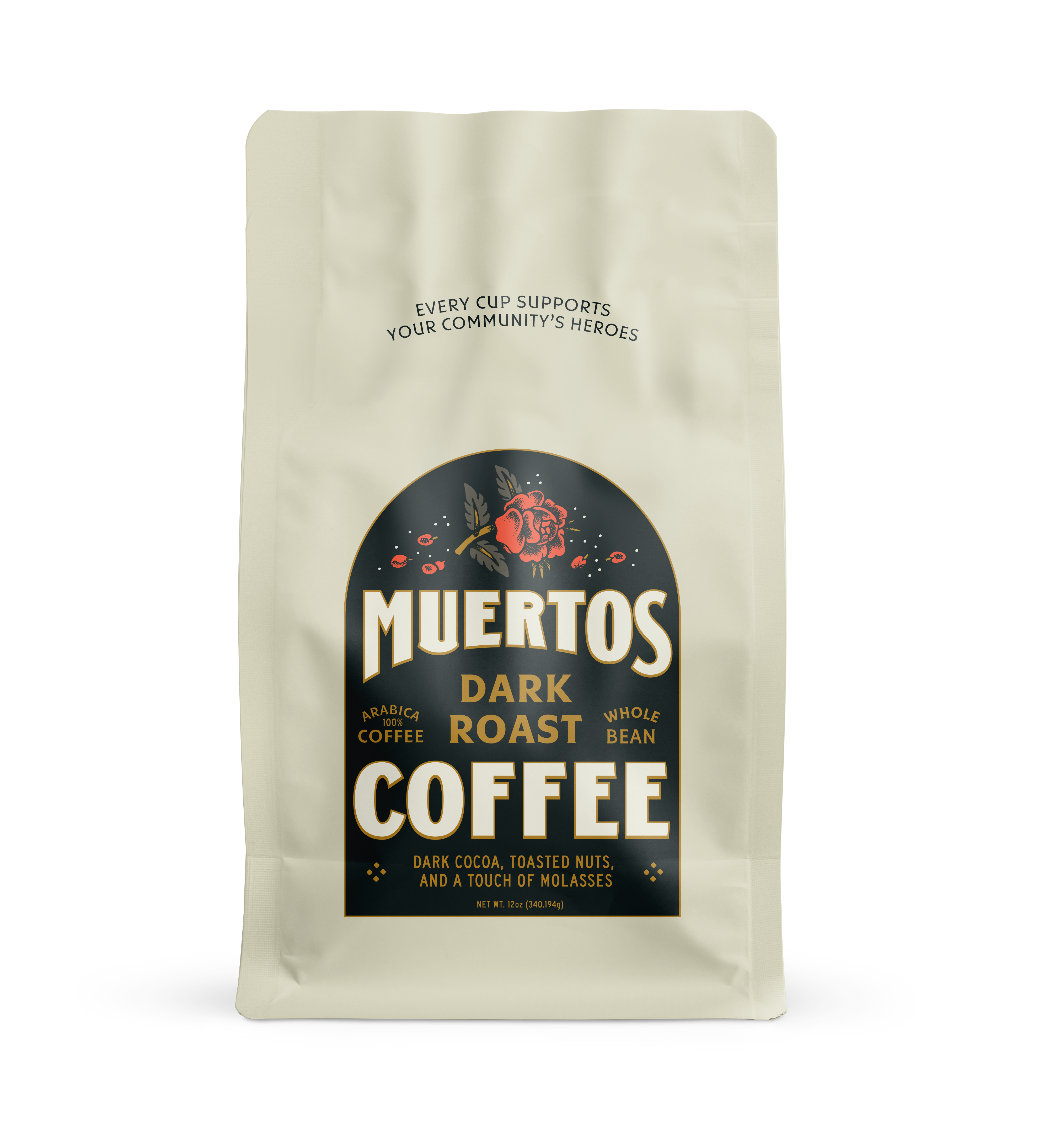 Muertos White Snapback Dark Roast Bundle